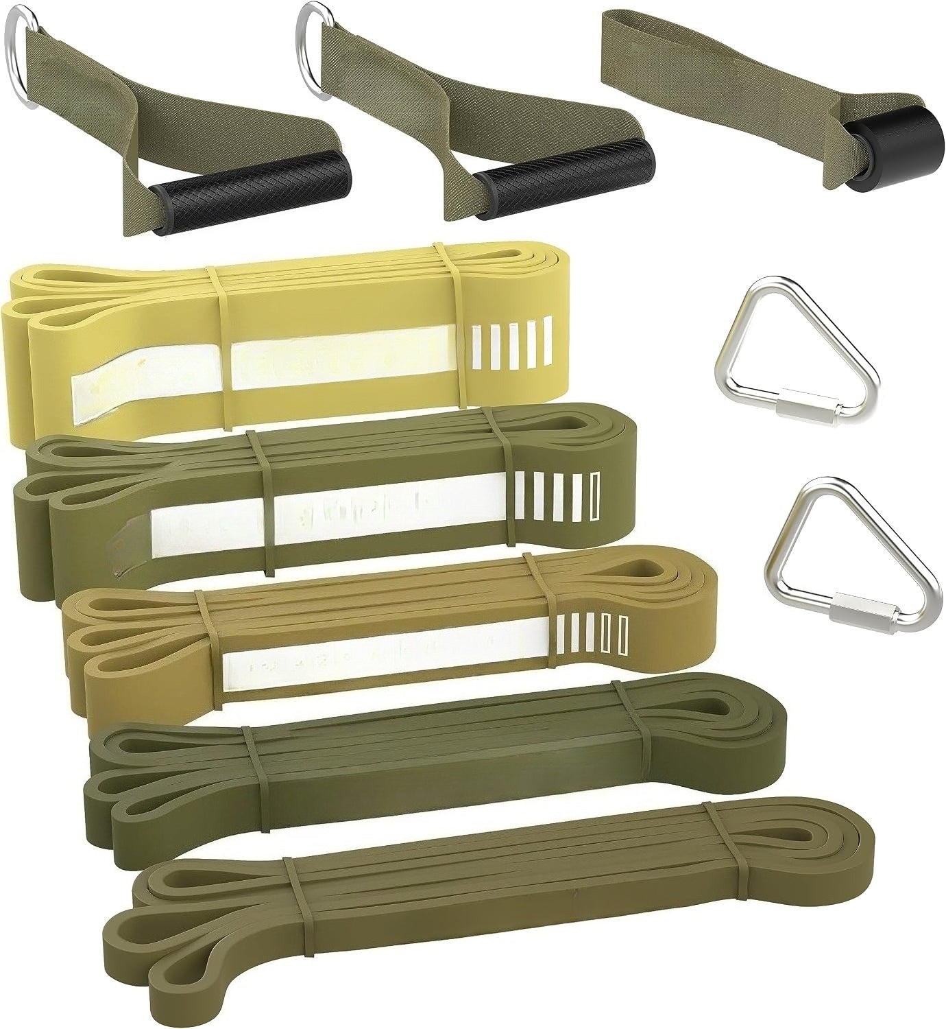 Latex Pull Up Assistance Resistance Bands Set