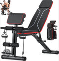 Adjustable Foldable Weight Bench with Leg Extension & Preacher Pad