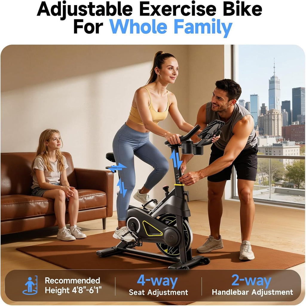 Magnetic Adjustable Exercise Bike 330LBS