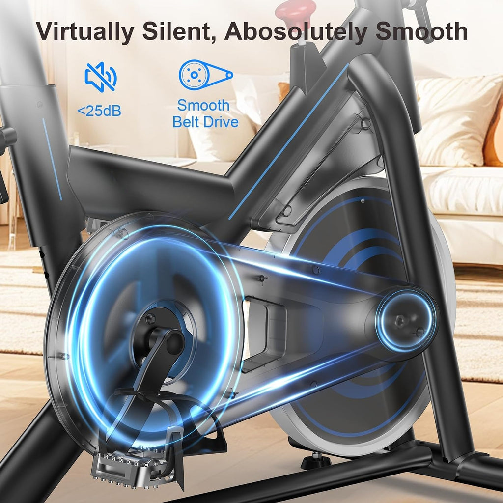 Magnetic Stationary Exercise Bike with App Sync