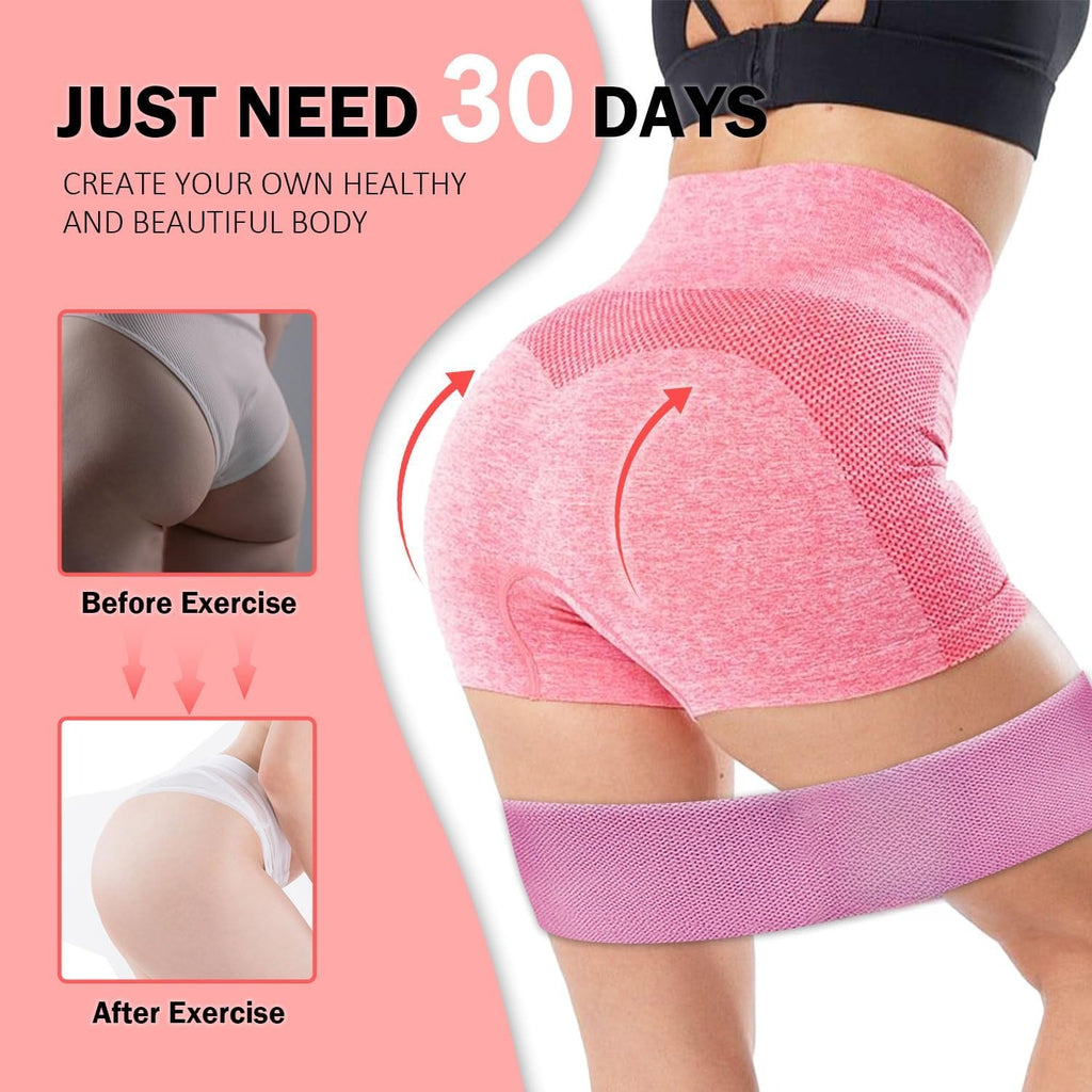 Fabric Long & Short Resistance Bands Set
