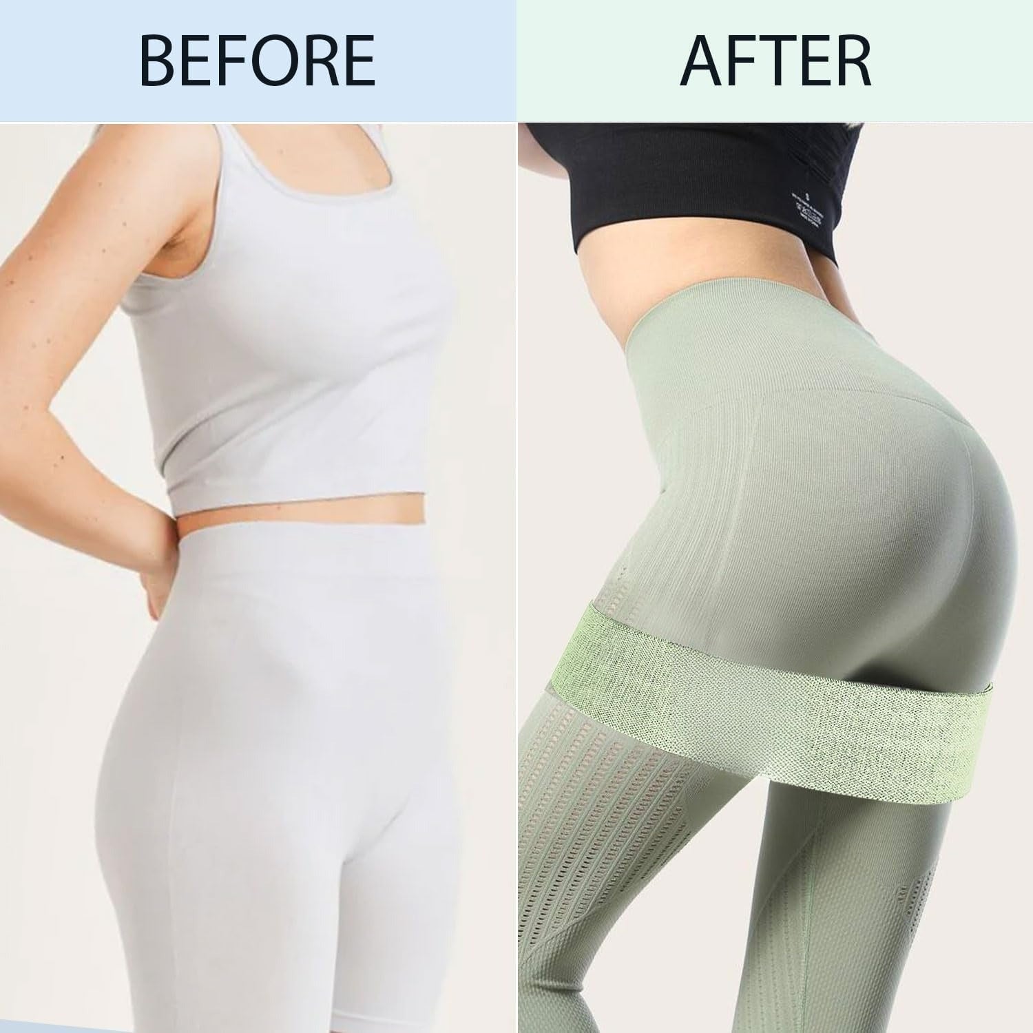 9PCS Fabric Non-Slip Booty Bands Set