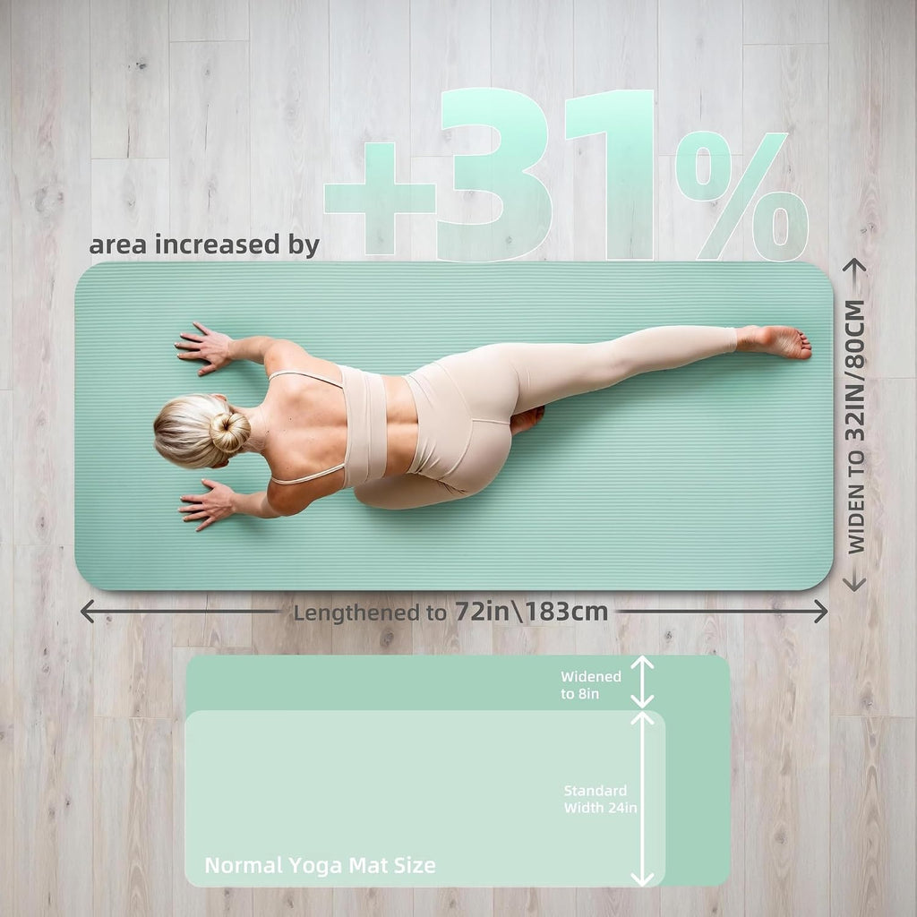 Wide Extra Thick Non Slip Yoga Mat