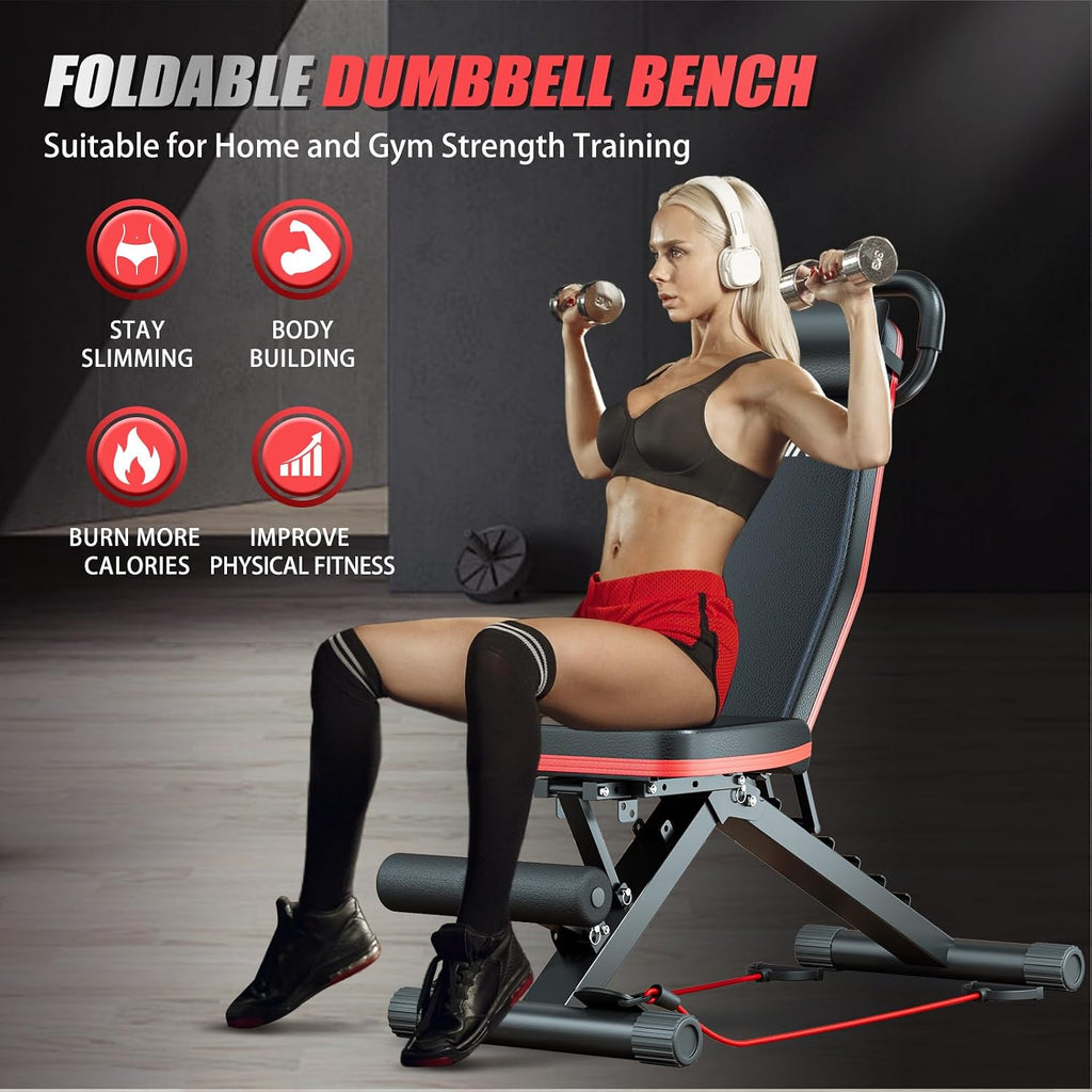 Adjustable Foldable Weight Bench with Leg Extension