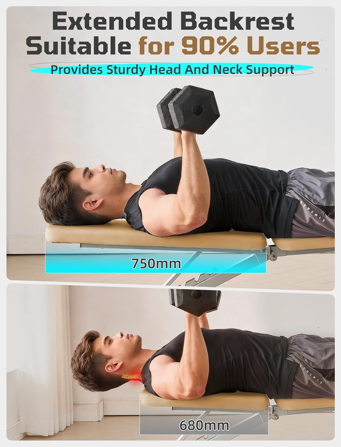 880LB Adjustable Foldable Weight Bench