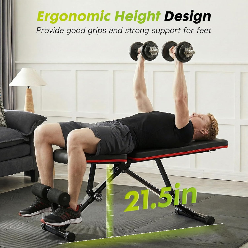 795LBS Foldable Adjustable Weight Bench