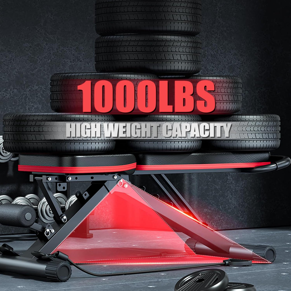 Adjustable Foldable Weight Bench with Leg Extension