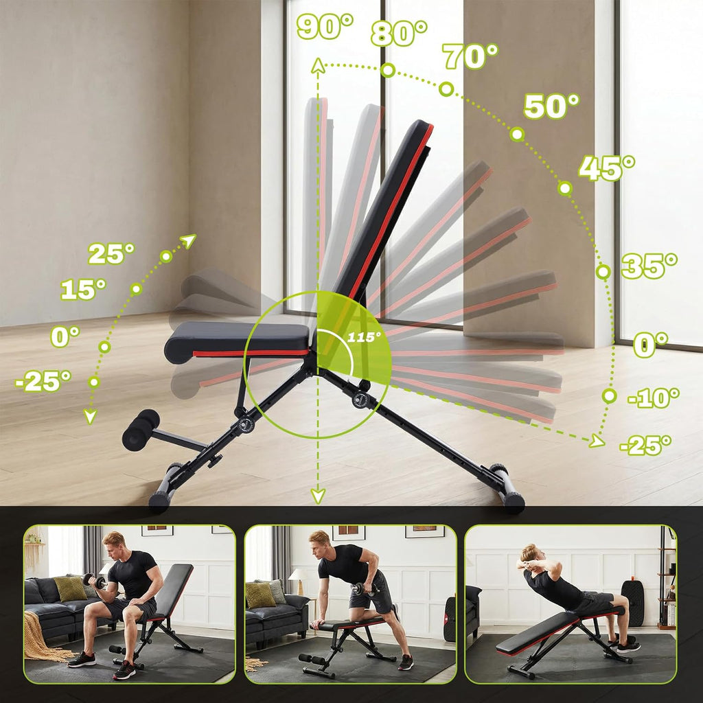 795LBS Foldable Adjustable Weight Bench