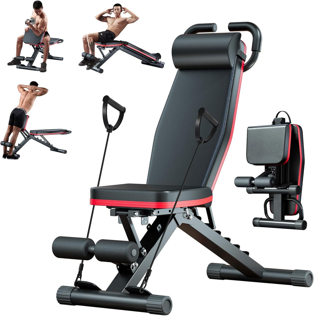 Adjustable Foldable Weight Bench with Leg Extension