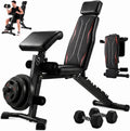800LBS Adjustable Weight Bench with Leg Extension & Preacher Curl Pad