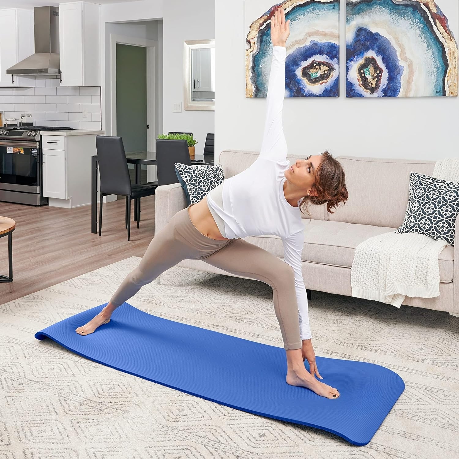 Extra Thick Yoga Mat with Carry Strap