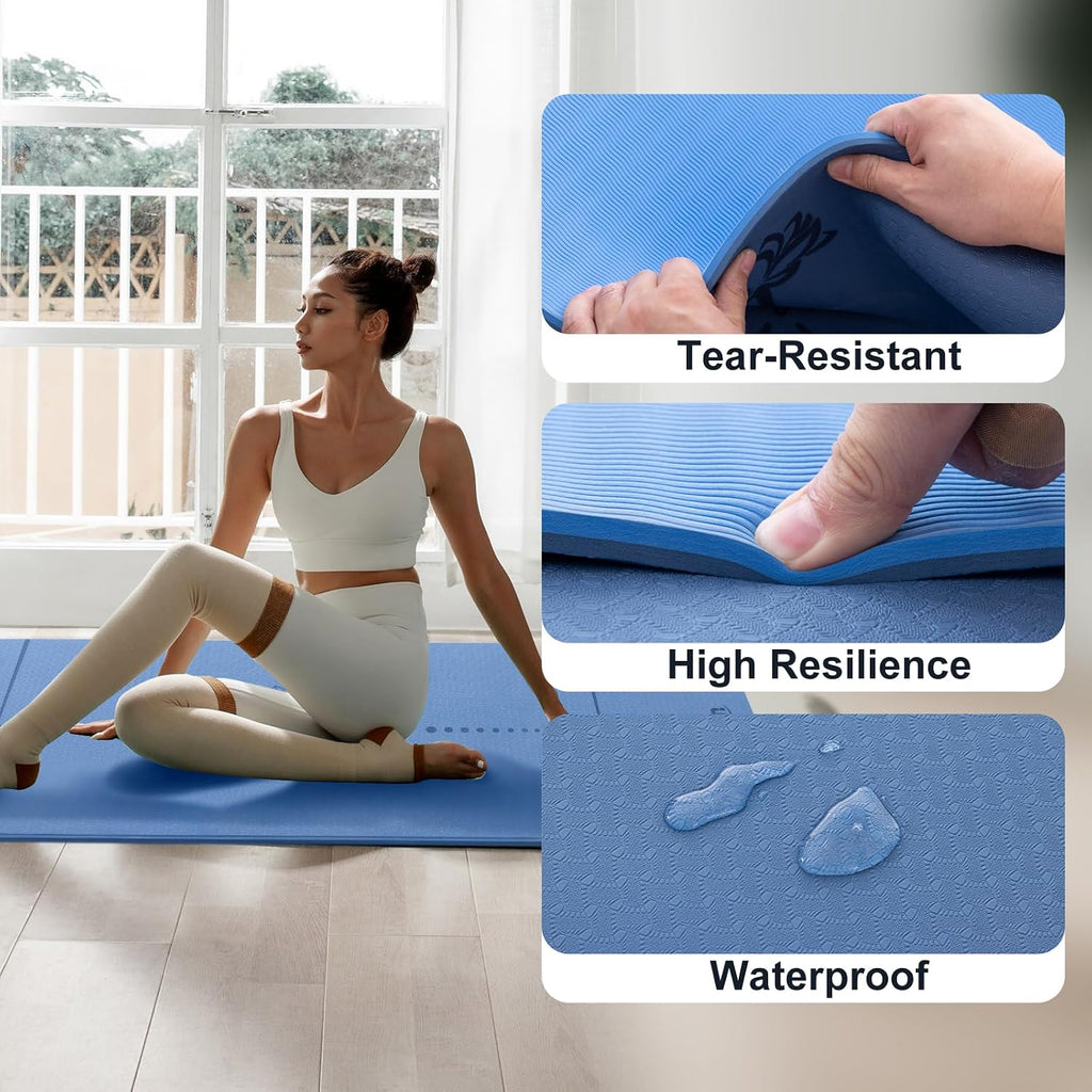 TPE Non Slip Extra Thick Yoga Mat