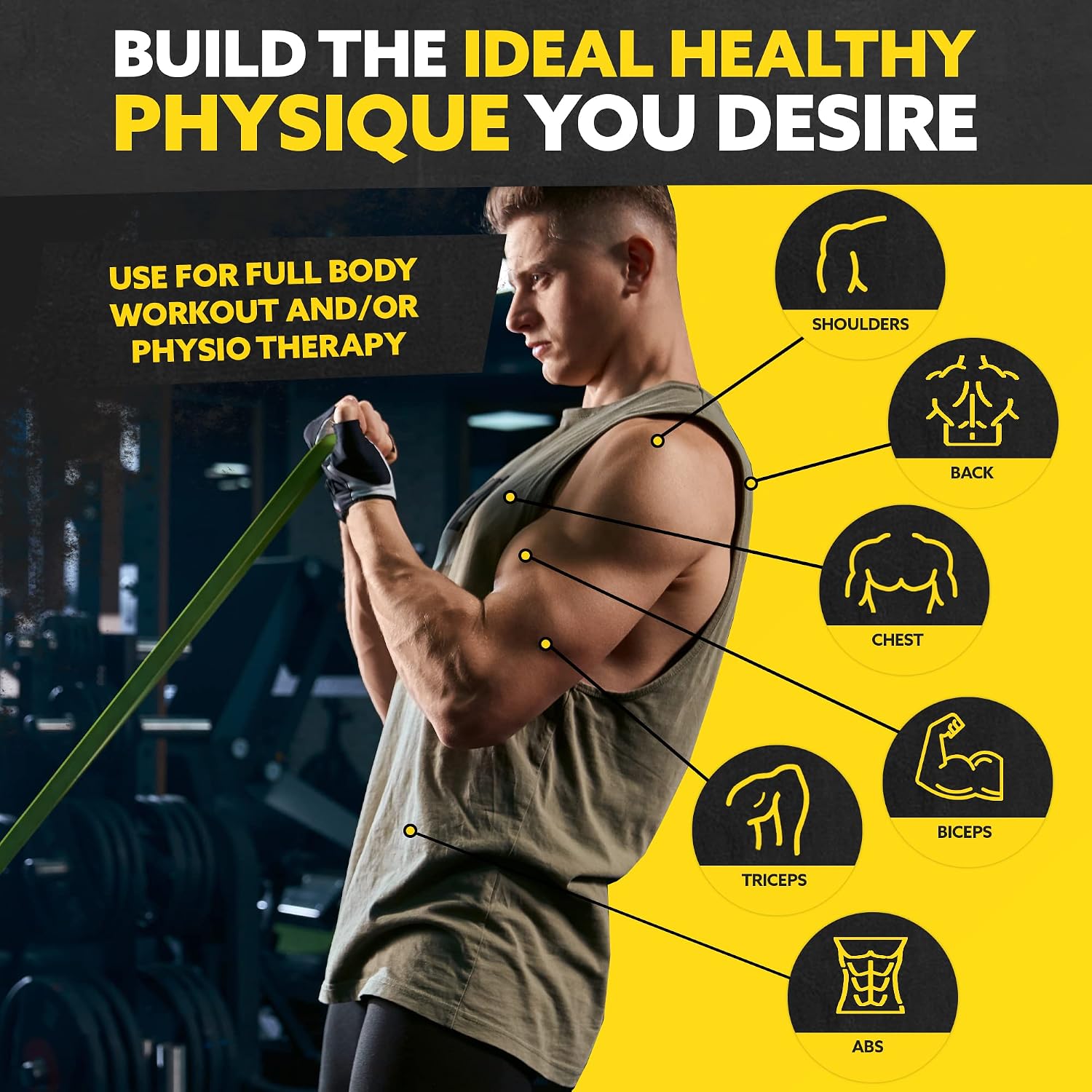 Latex Pull Up Assistance Resistance Bands Set