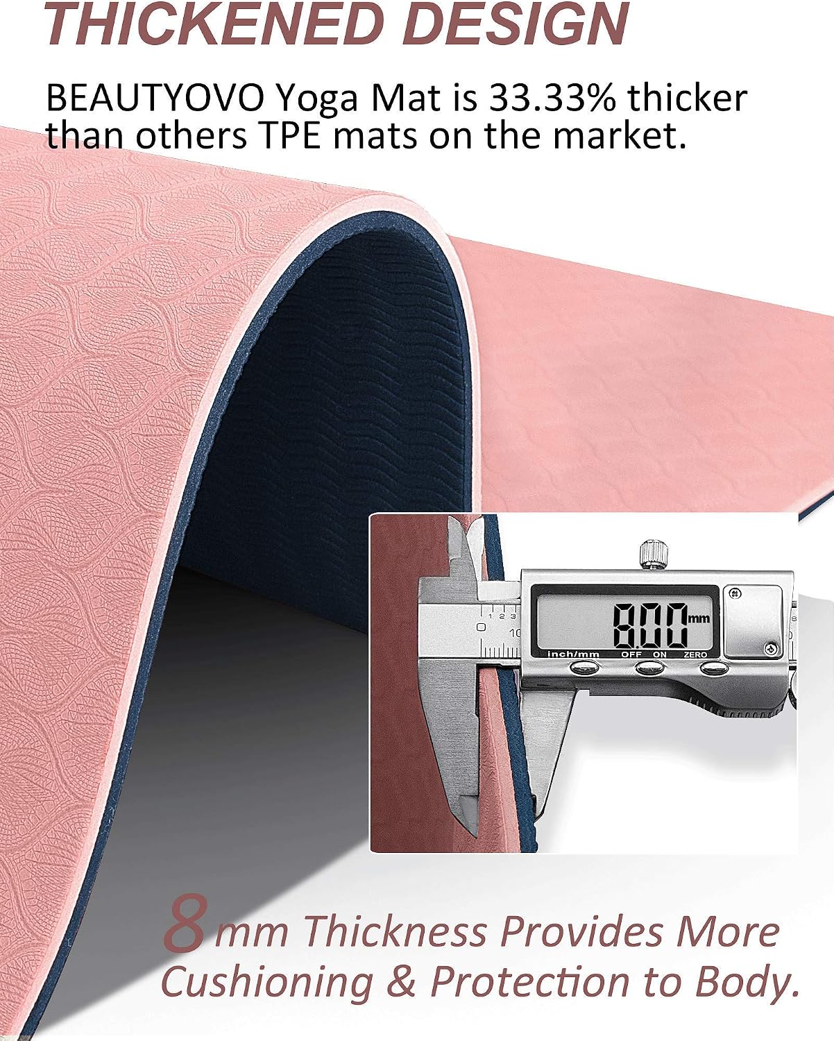 TPE Non Slip Extra Thick Yoga Mat