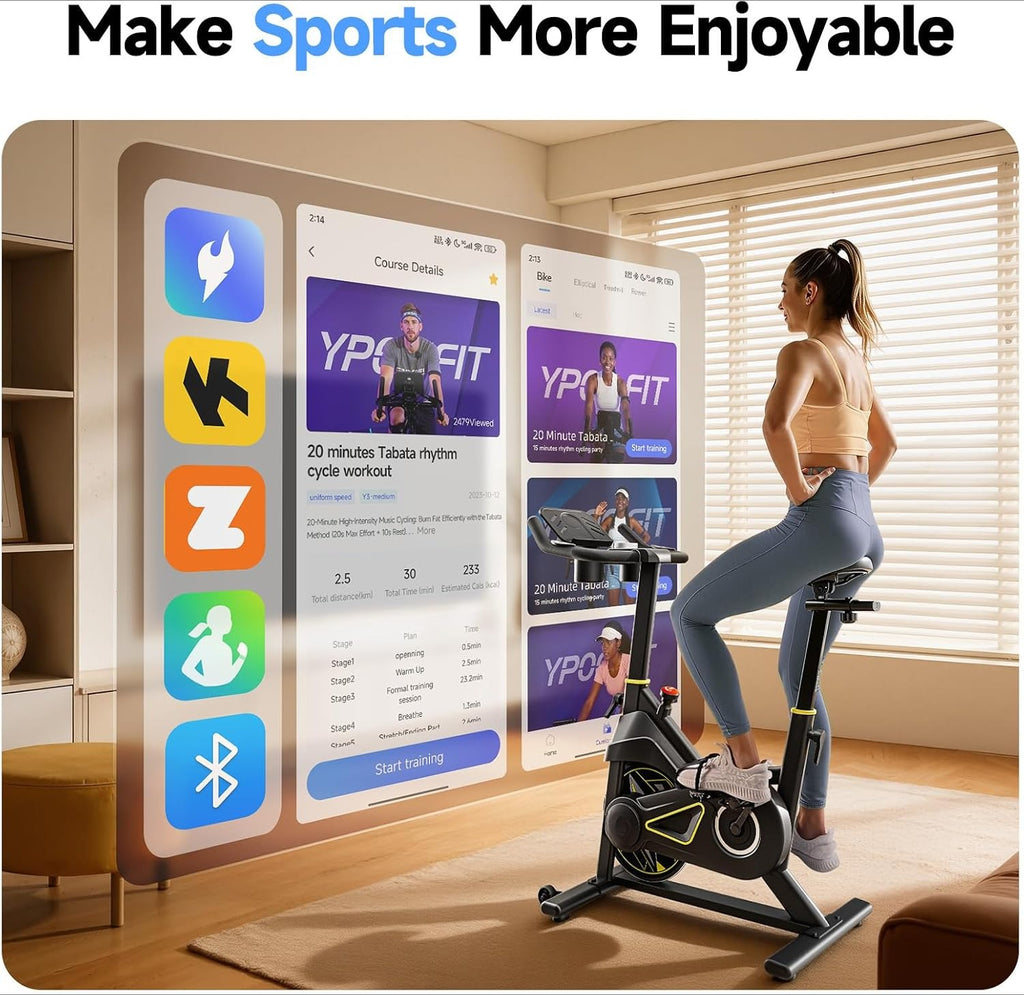 Magnetic Adjustable Exercise Bike 330LBS
