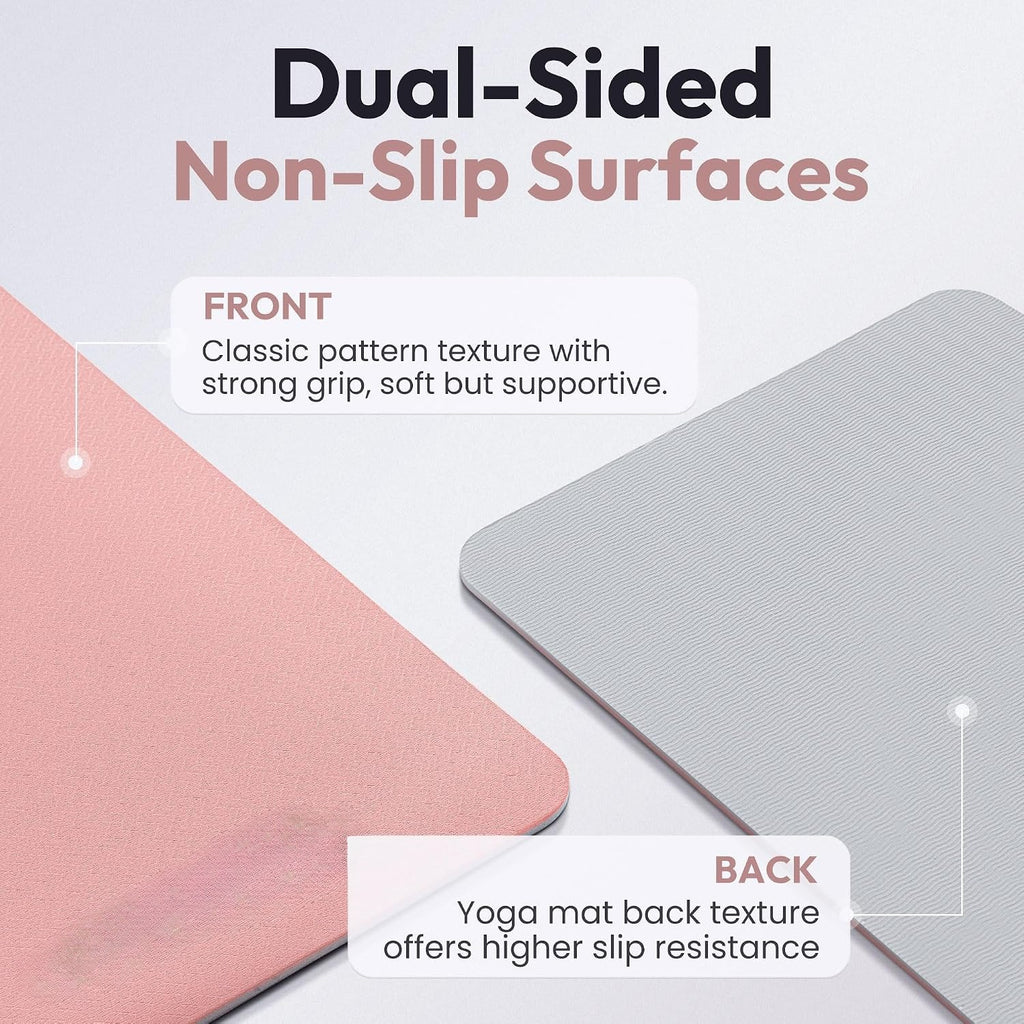 Non Slip Thick Yoga Mat with Carry Strap