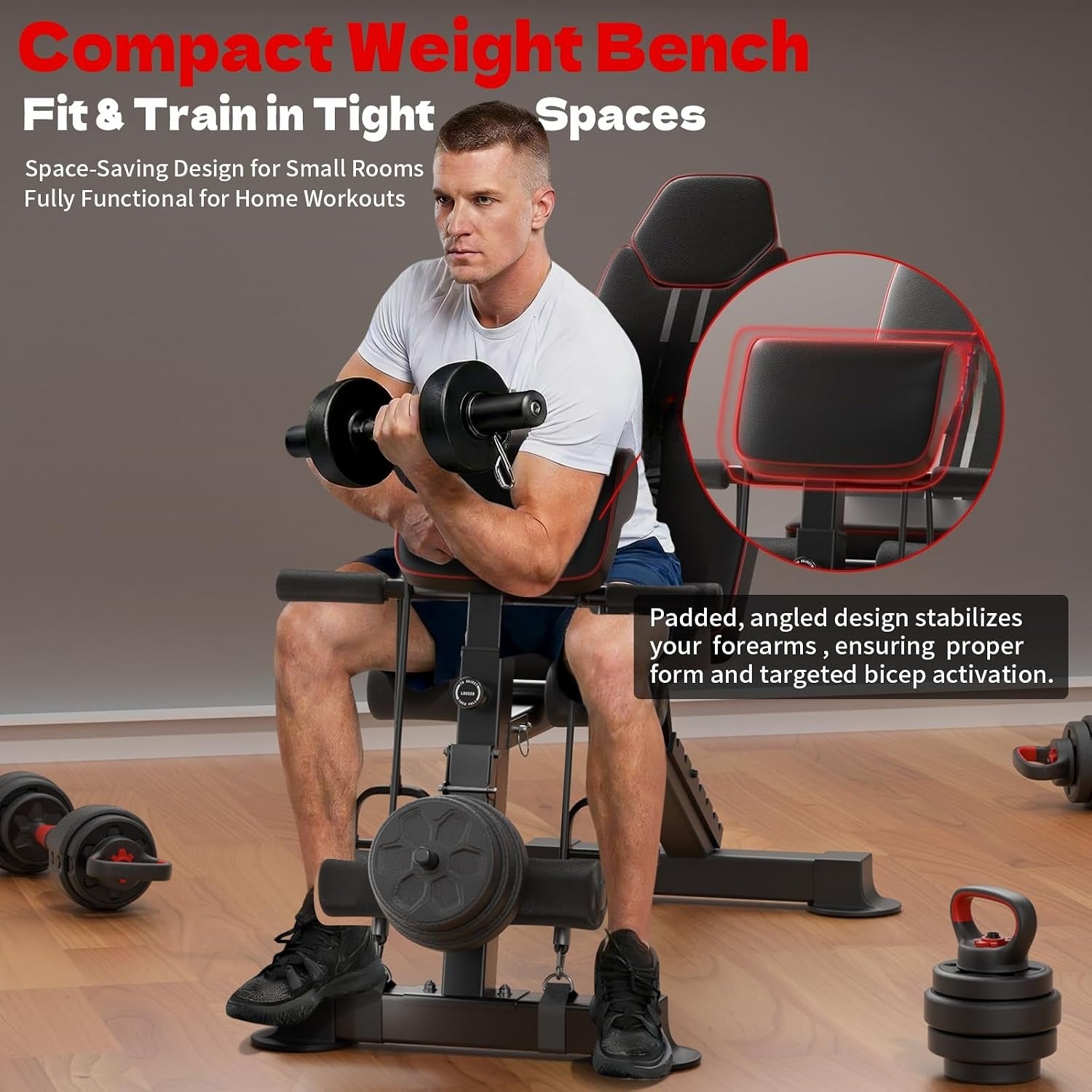 660LBS Foldable Adjustable Weight Bench