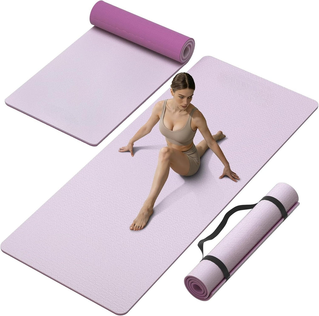Non Slip Thick Yoga Mat with Carry Strap