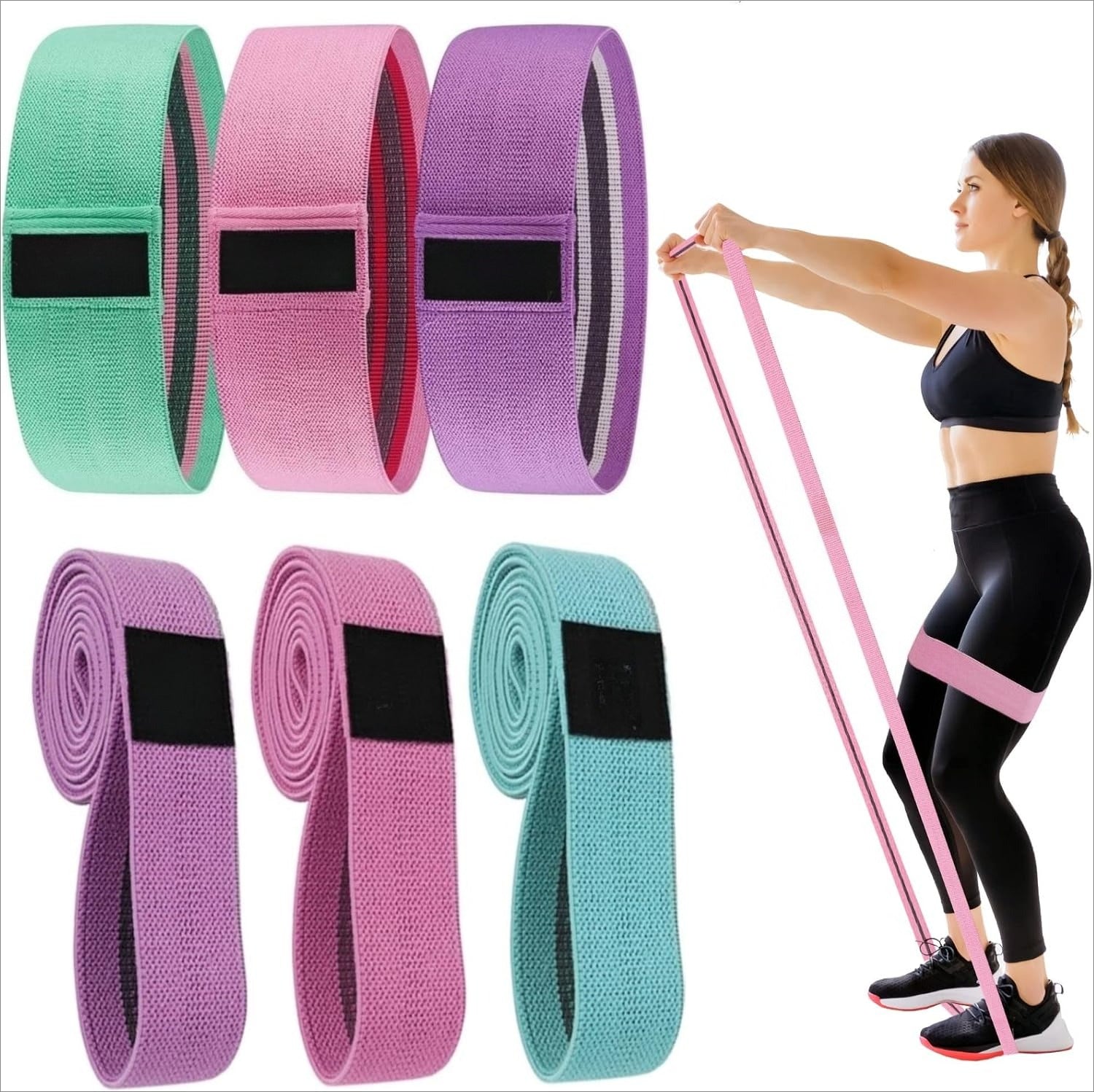 Fabric Workout Resistance Booty Bands