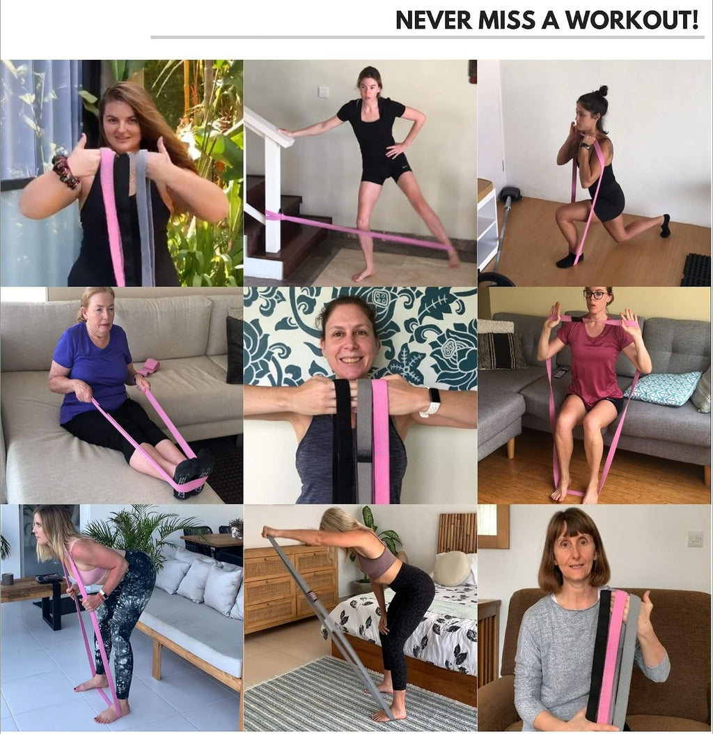 Fabric Long Workout Resistance Bands Set