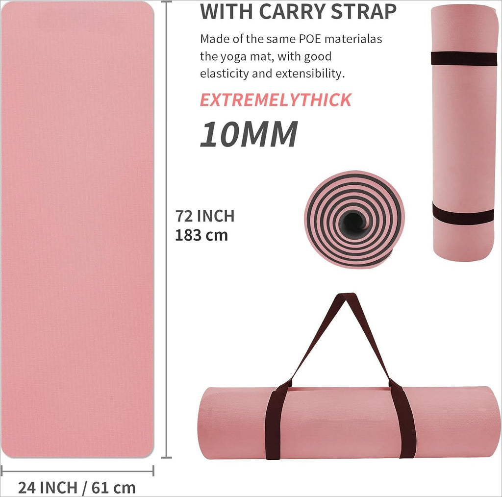 10mm Non Slip Extra Thick Yoga Mat