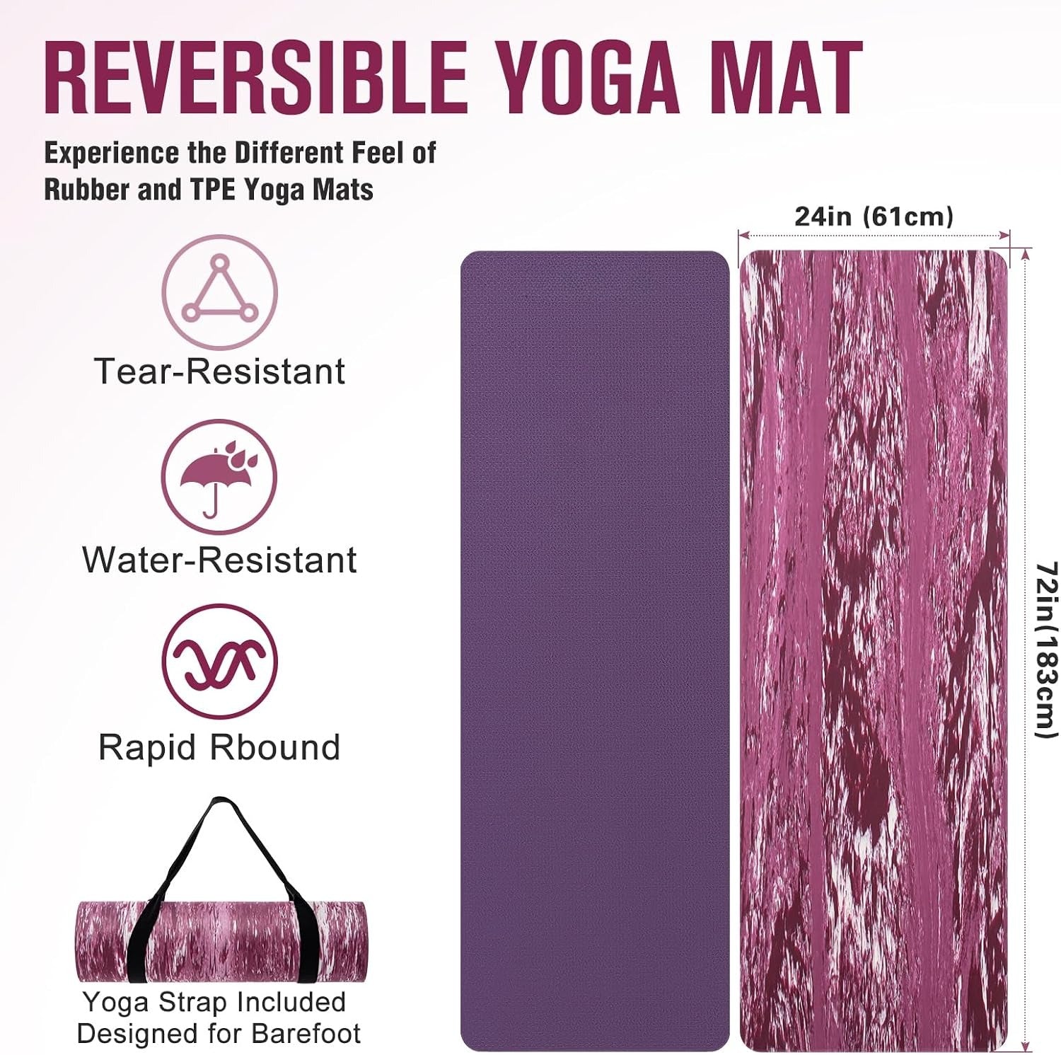 Eco Non Slip Extra Thick Yoga Mat
