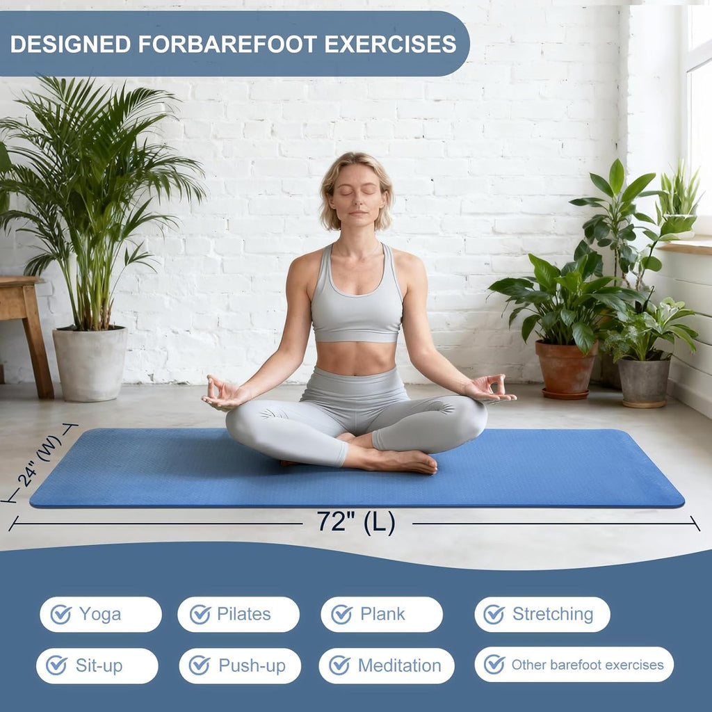 TPE Non Slip Extra Thick Yoga Mat