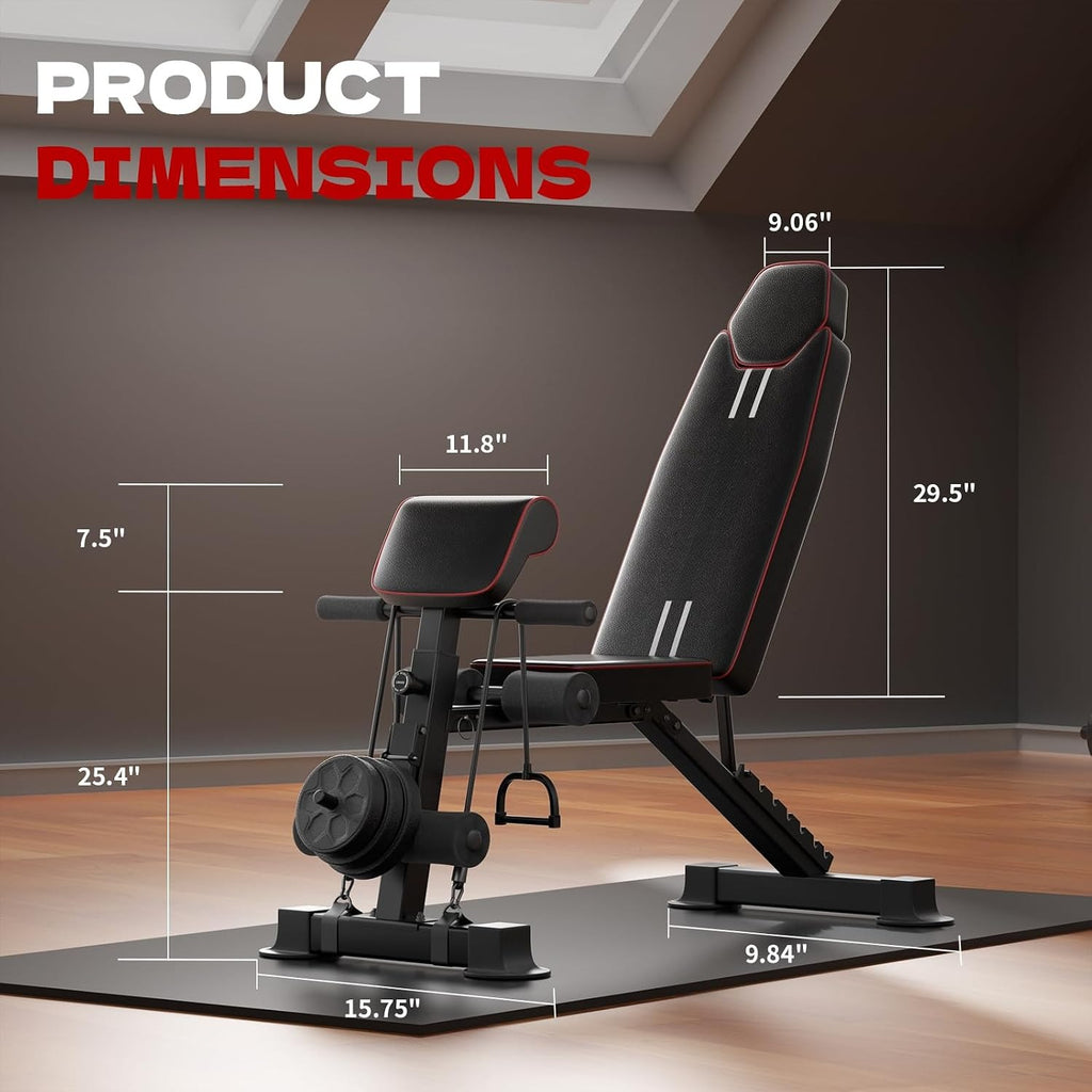660LBS Foldable Adjustable Weight Bench
